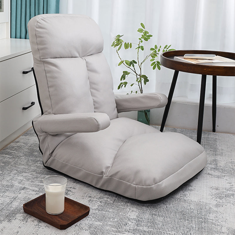 Faux Leather/Linen Chair 20.8 "L x 21.6"W x 25.9"H Convertible Chair