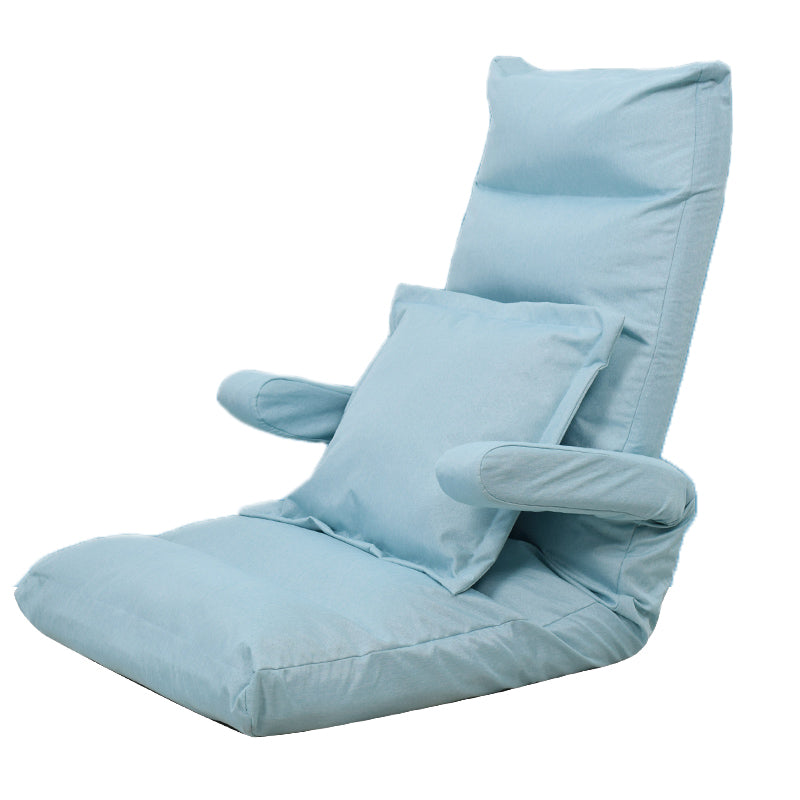 Faux Leather/Linen Chair 20.8 "L x 21.6"W x 25.9"H Convertible Chair