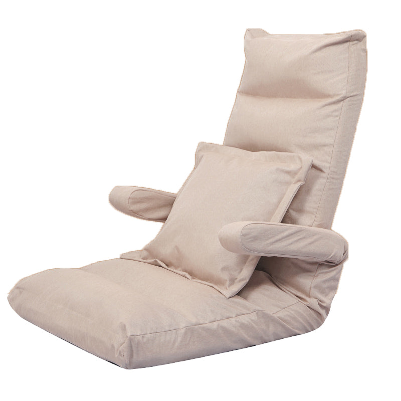 Faux Leather/Linen Chair 20.8 "L x 21.6"W x 25.9"H Convertible Chair