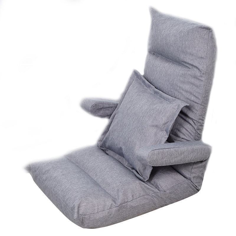 Faux Leather/Linen Chair 20.8 "L x 21.6"W x 25.9"H Convertible Chair