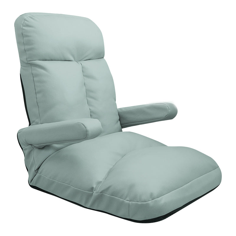 Faux Leather/Linen Chair 20.8 "L x 21.6"W x 25.9"H Convertible Chair