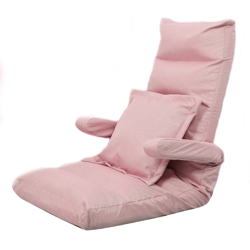 Faux Leather/Linen Chair 20.8 "L x 21.6"W x 25.9"H Convertible Chair