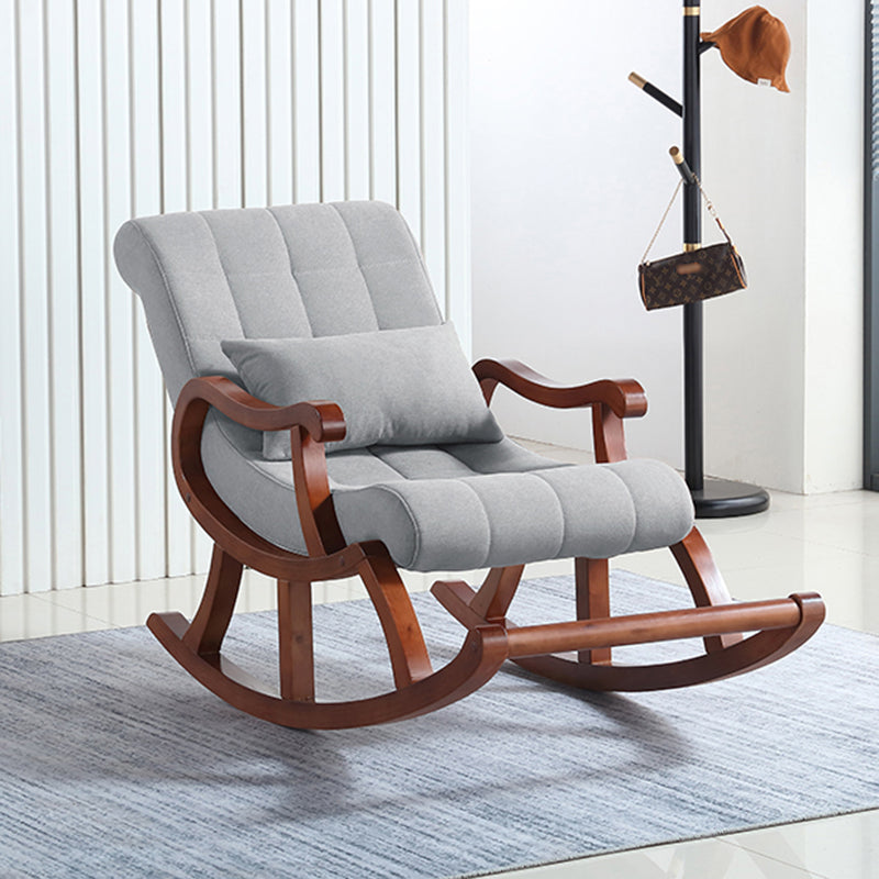 26.37" L x 49.21" W x 35.03" H Lounge Chair Solid Wood Accent Chair for Living Room