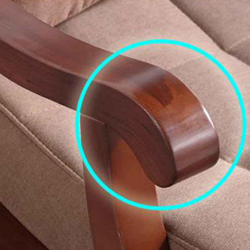 26.37" L x 49.21" W x 35.03" H Lounge Chair Solid Wood Accent Chair for Living Room