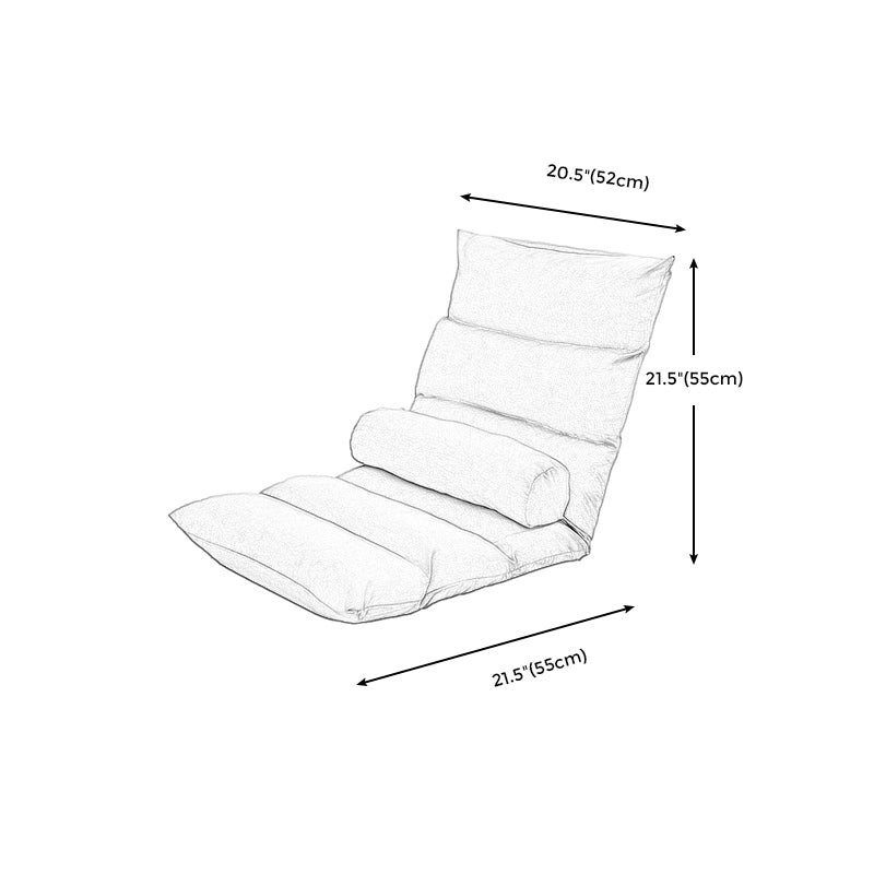 Fabric Slipper Convertible Chair 39.3" L x 21.6" W x 21.6" H Chair for Bedroom