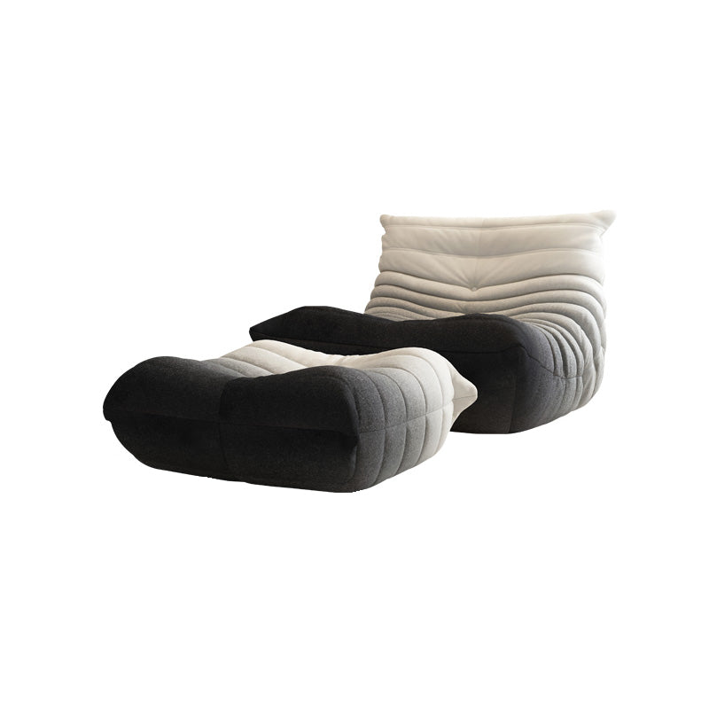 Fabric/Faux Leather Chair 33.4" L x 43.3" W x 30.3 " H Armless Chair for Living Room