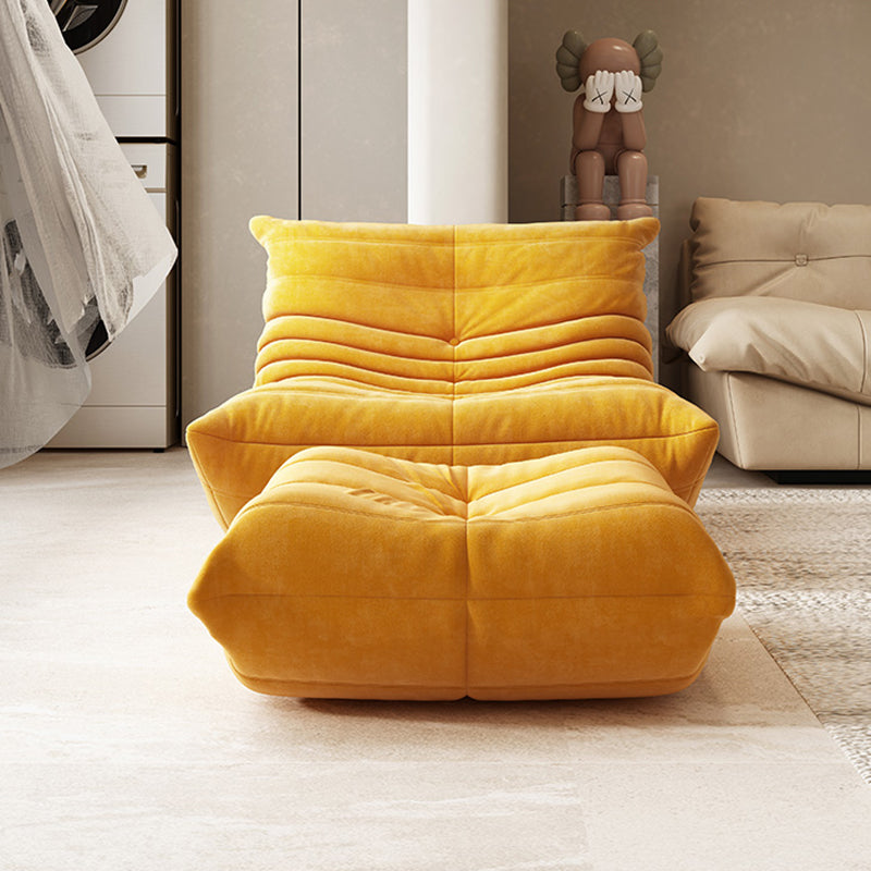 Fabric/Faux Leather Chair 33.4" L x 43.3" W x 30.3 " H Armless Chair for Living Room