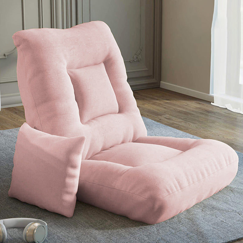 18.50" L x 19.68" W x 24.40" H Linen Accent Chair Armless Fade-Resistant Lounge Chair