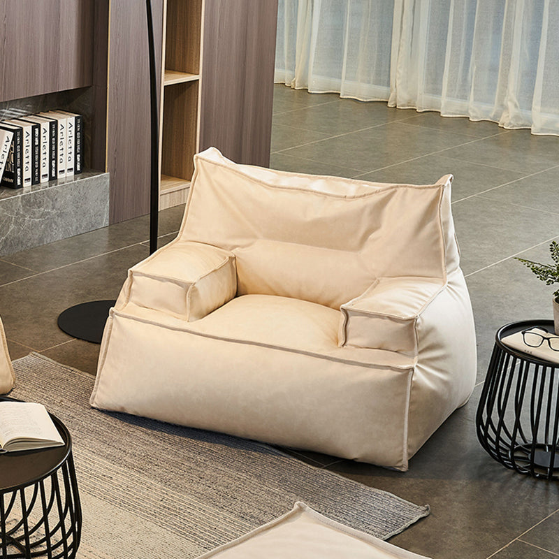 Faux Leather Arm Chair 39.3"L x 35.4" W x 25.5" H Arms Included Chair for Bedroom