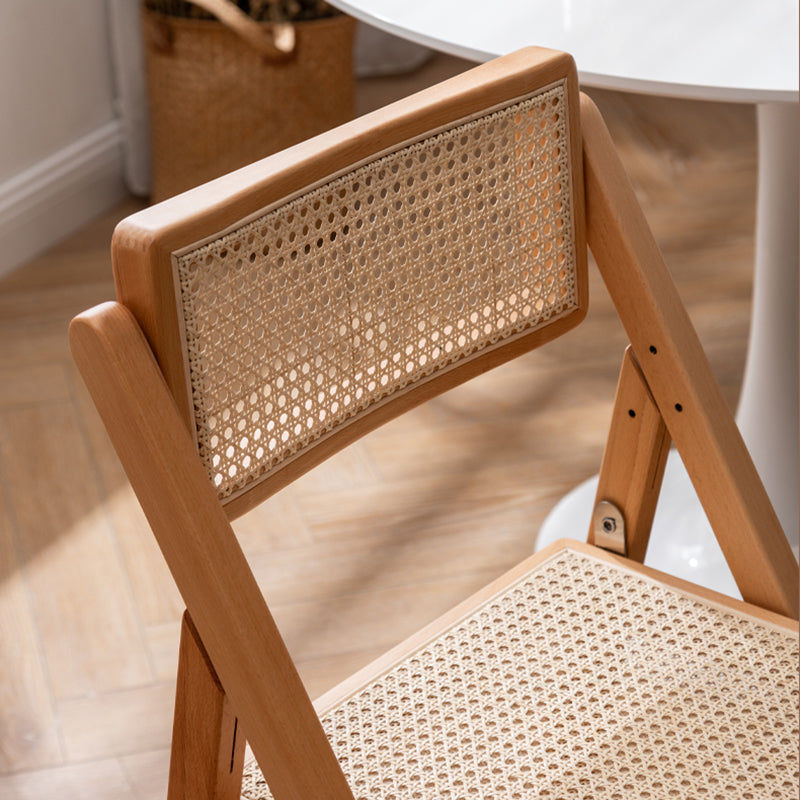 Slipper Accent Chair Wood Solid Wood Frame Armless for Living Room