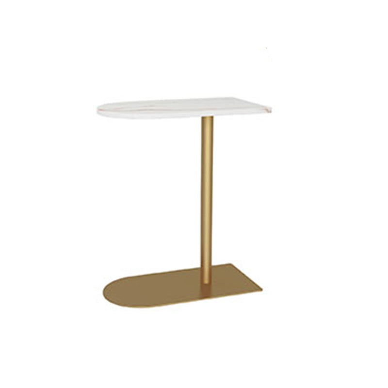 Modern Pedestal End Side Table Mental Sofa Side End Table for Living Room