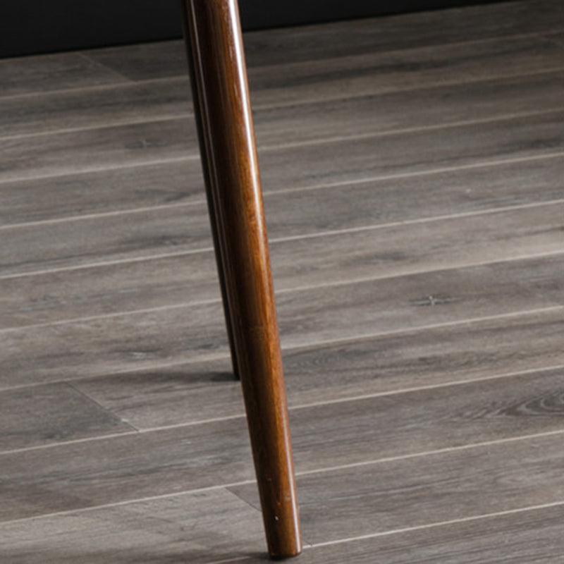 Brown/Natural Wood Living Room Side Table Round 4 Legs End Table