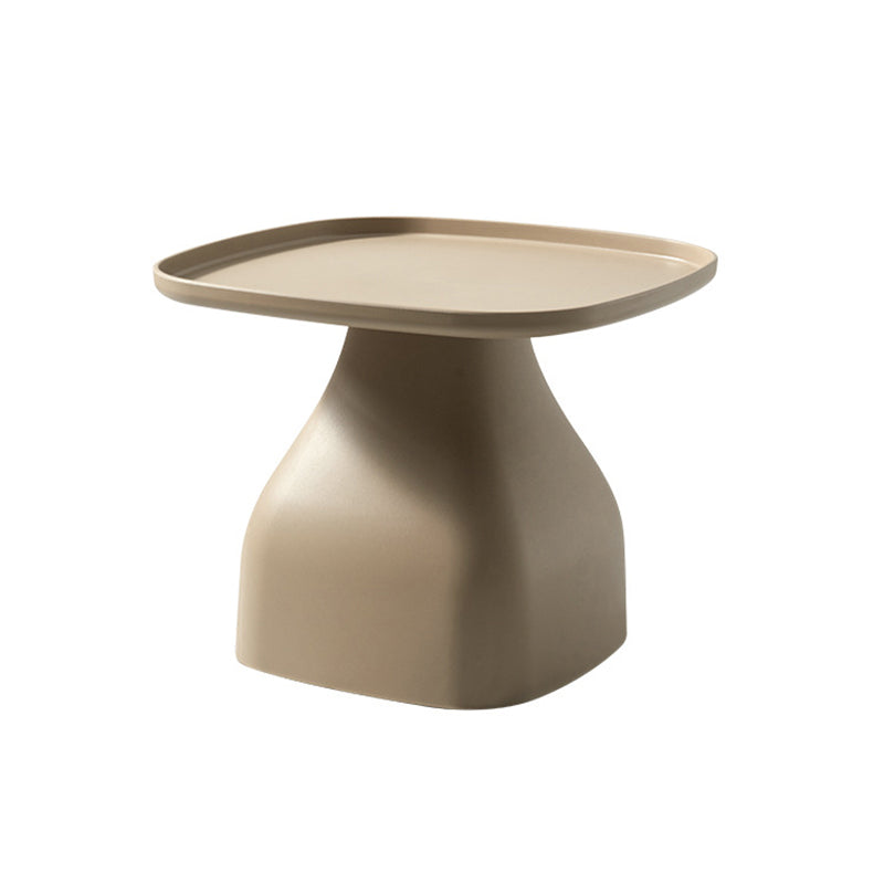 1 Single Modern Plastic Round Coffee Table Pedestal Cocktail Table