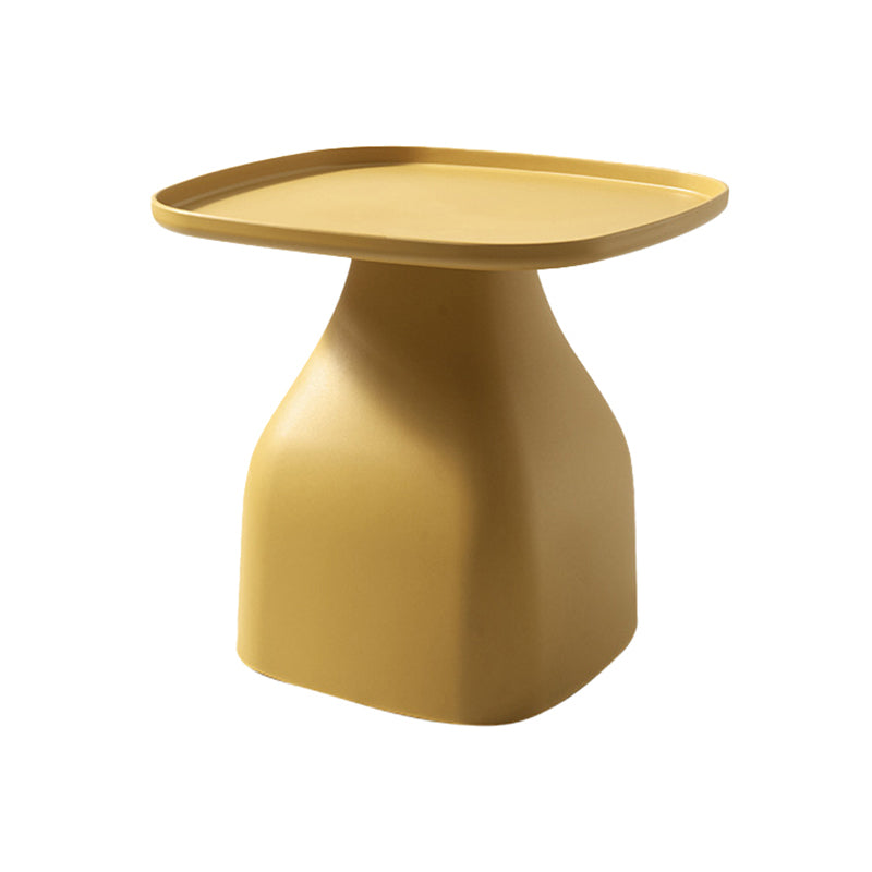 1 Single Modern Plastic Round Coffee Table Pedestal Cocktail Table