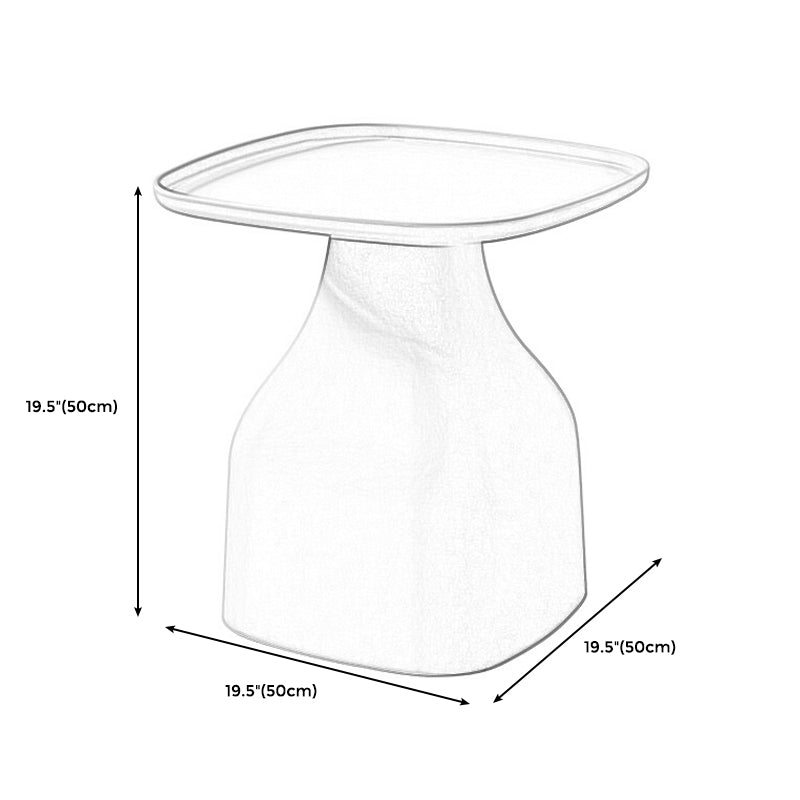 1 Single Modern Plastic Round Coffee Table Pedestal Cocktail Table