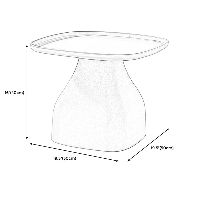 1 Single Modern Plastic Round Coffee Table Pedestal Cocktail Table