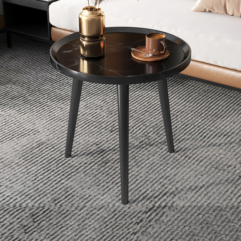 Modern Tray Top Coffee Table Wooden 3 Legs Cocktail Table for Home