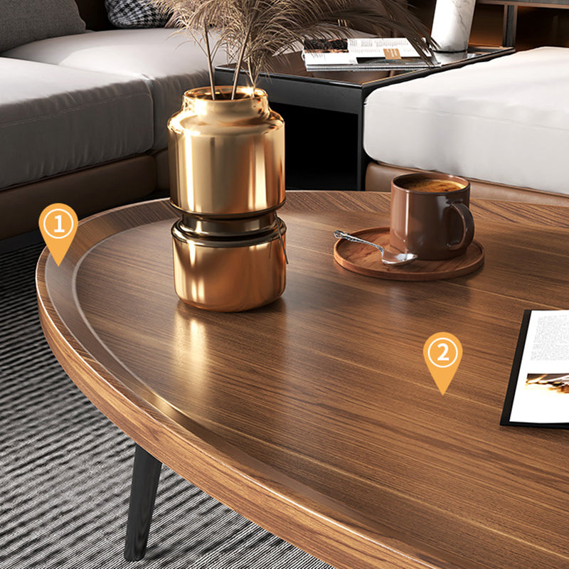 Modern Tray Top Coffee Table Wooden 3 Legs Cocktail Table for Home