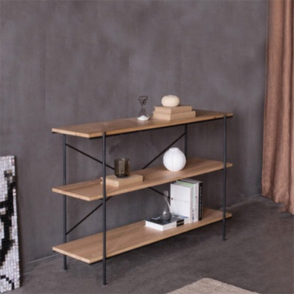 Modern Solid Wood Bookshelf Rectangular Shelves Bookcase for Home Office
