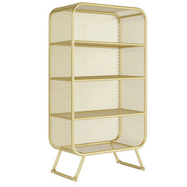 Modern Closed Bookshelf Metal Standard Bookcase With Rectangular Shelves