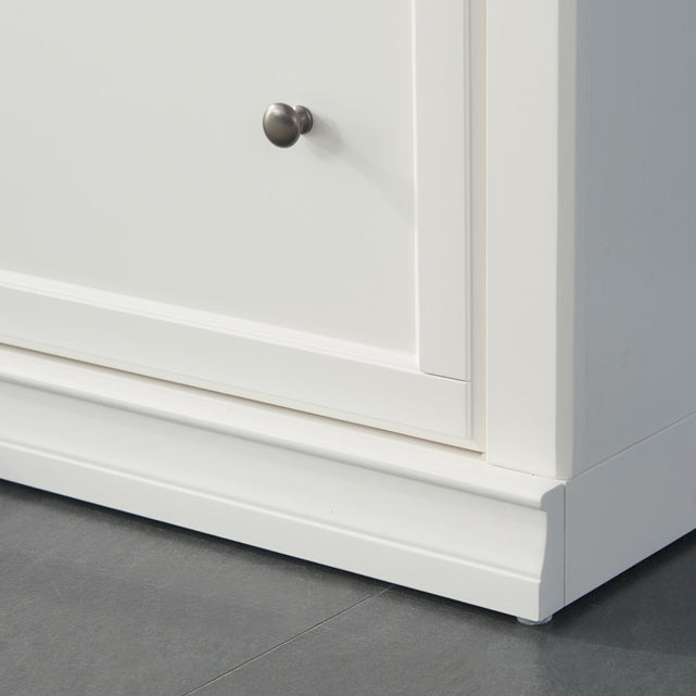 Contemporary Standard Bookcase Wooden Closed Back Bookshelf With Cabinet