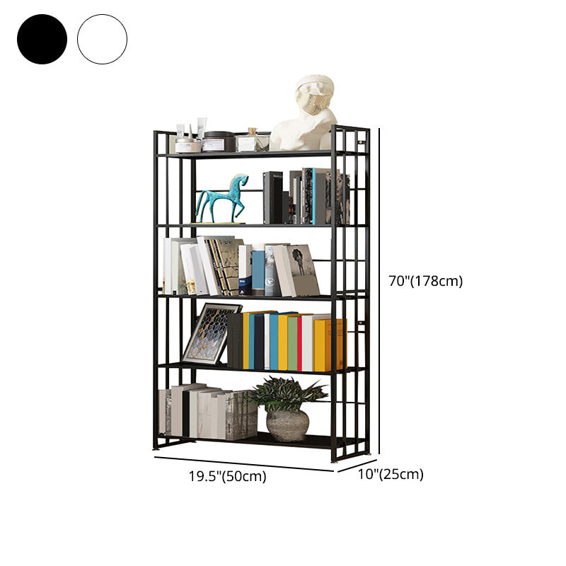 9.84"W Bookshelf Contemporary Style Open Back Bookcase for Home Office