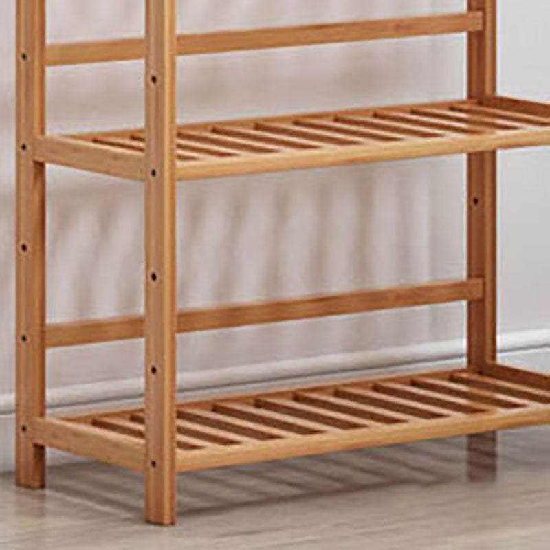 3/4/5-Shelf Manufactured Bookshelf Wood Etagere Natural Scandinavian Vertical Bookcase