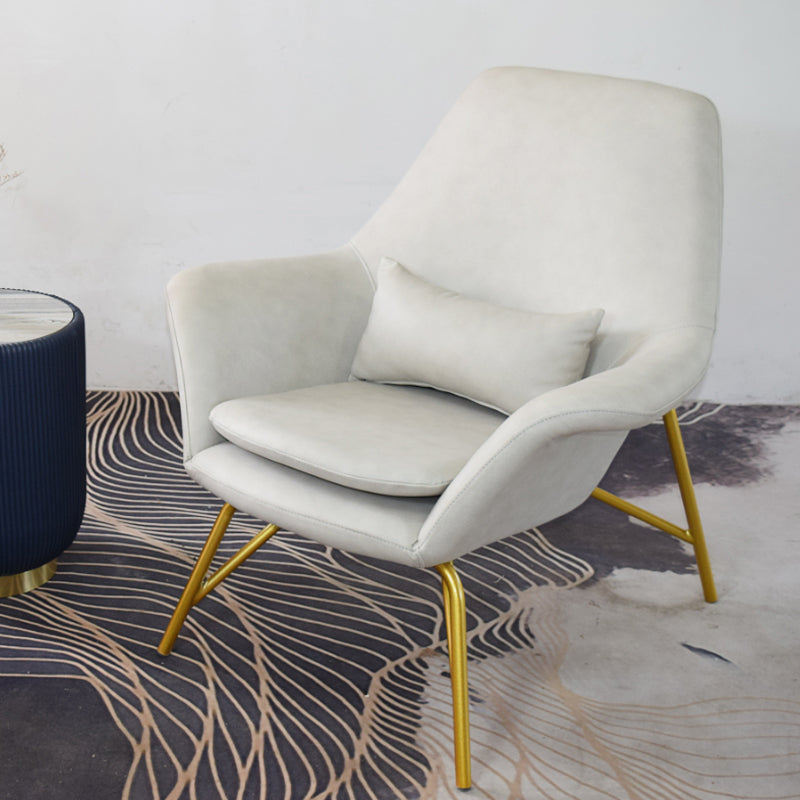 25.59" L x 31.49" W x 34.64" H Faux Leather Armchair for Living Room