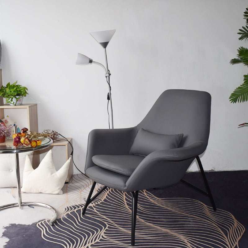 25.59" L x 31.49" W x 34.64" H Faux Leather Armchair for Living Room