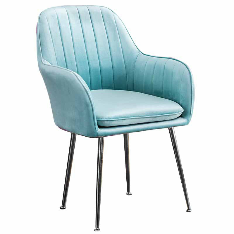 23.6"Wide Solid Color Armchair with Basic Four Legs for Bedroom