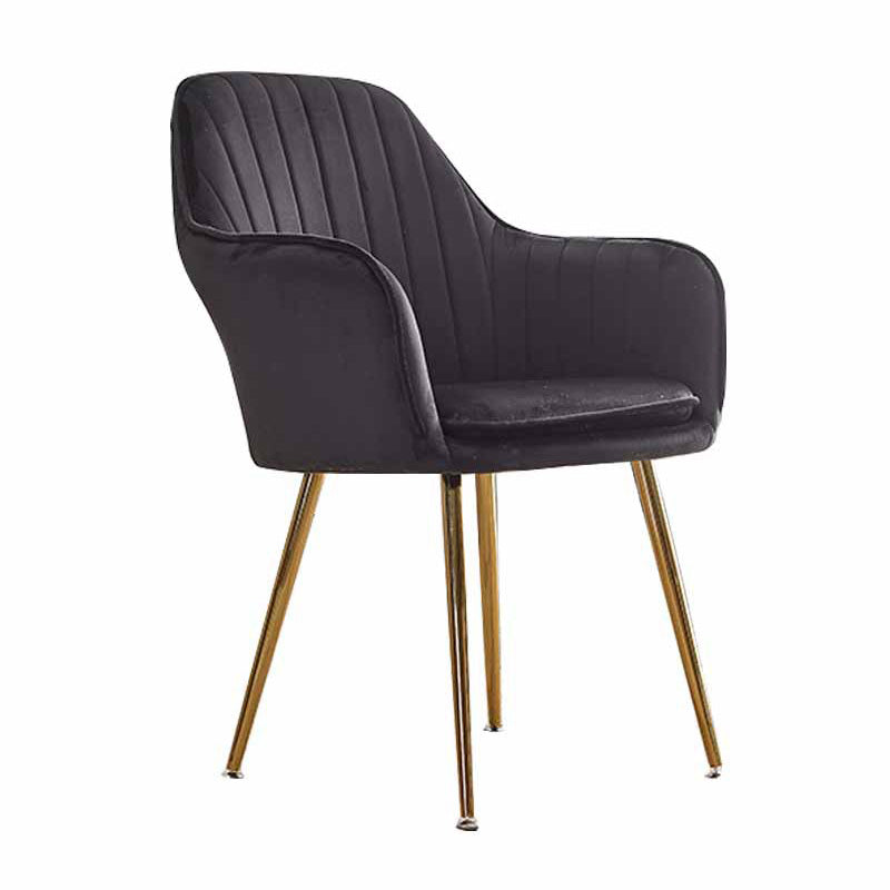 23.6"Wide Solid Color Armchair with Basic Four Legs for Bedroom