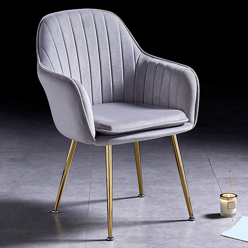 23.6"Wide Solid Color Armchair with Basic Four Legs for Bedroom