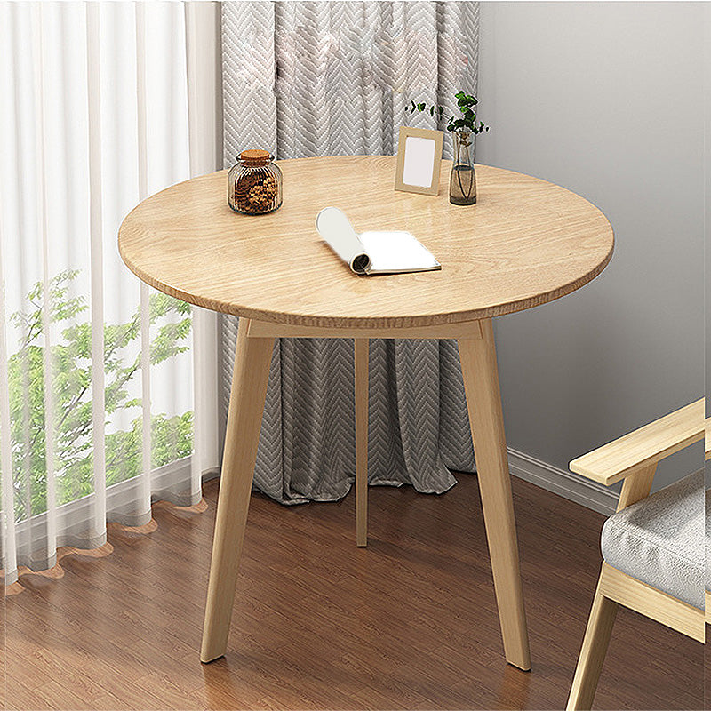 Modern Style Wooden Base Top Round Coffee Table for Apartment