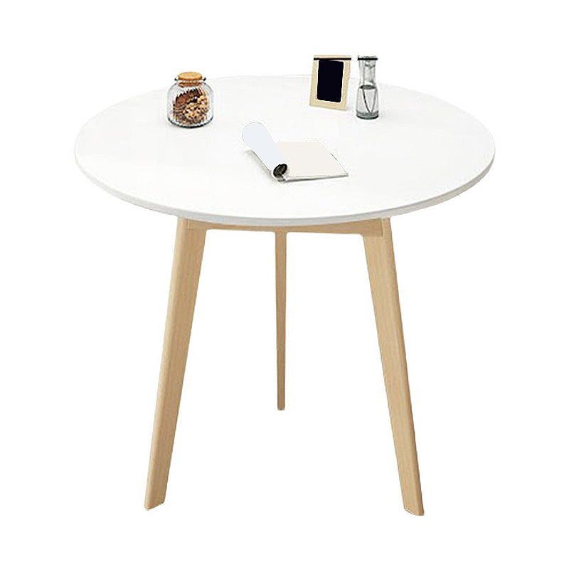 Modern Style Wooden Base Top Round Coffee Table for Apartment