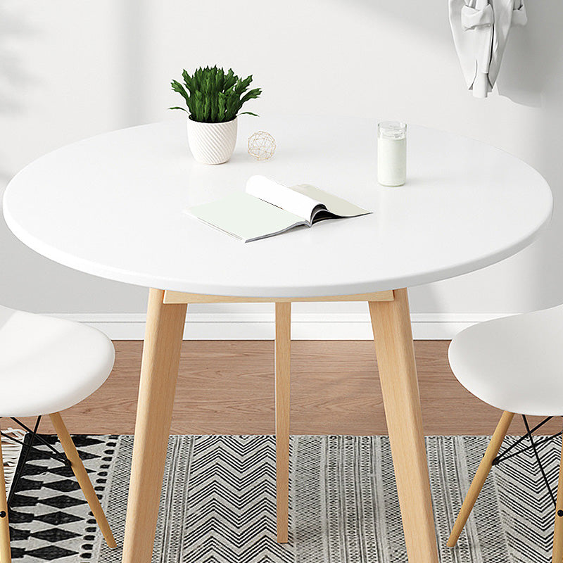 Modern Style Wooden Base Top Round Coffee Table for Apartment
