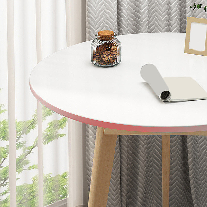 Modern Style Wooden Base Top Round Coffee Table for Apartment