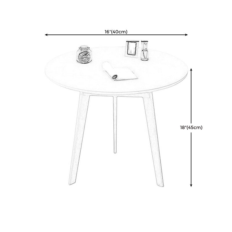 Modern Style Wooden Base Top Round Coffee Table for Apartment
