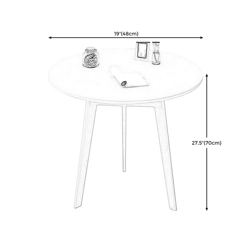 Modern Style Wooden Base Top Round Coffee Table for Apartment