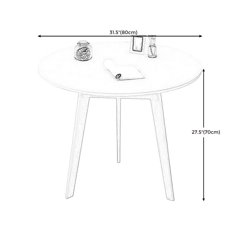 Modern Style Wooden Base Top Round Coffee Table for Apartment