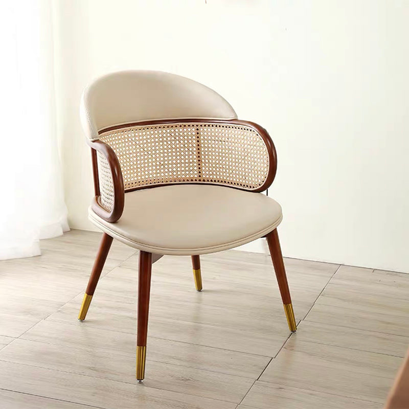 Linen Chair Solid Wood Frame Arms Included Chair for Living Room