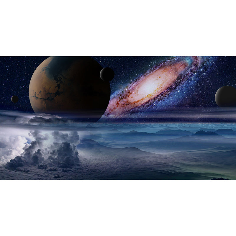 Photography Stain Resistant Wallpaper Nebula Living Room Wall Mural