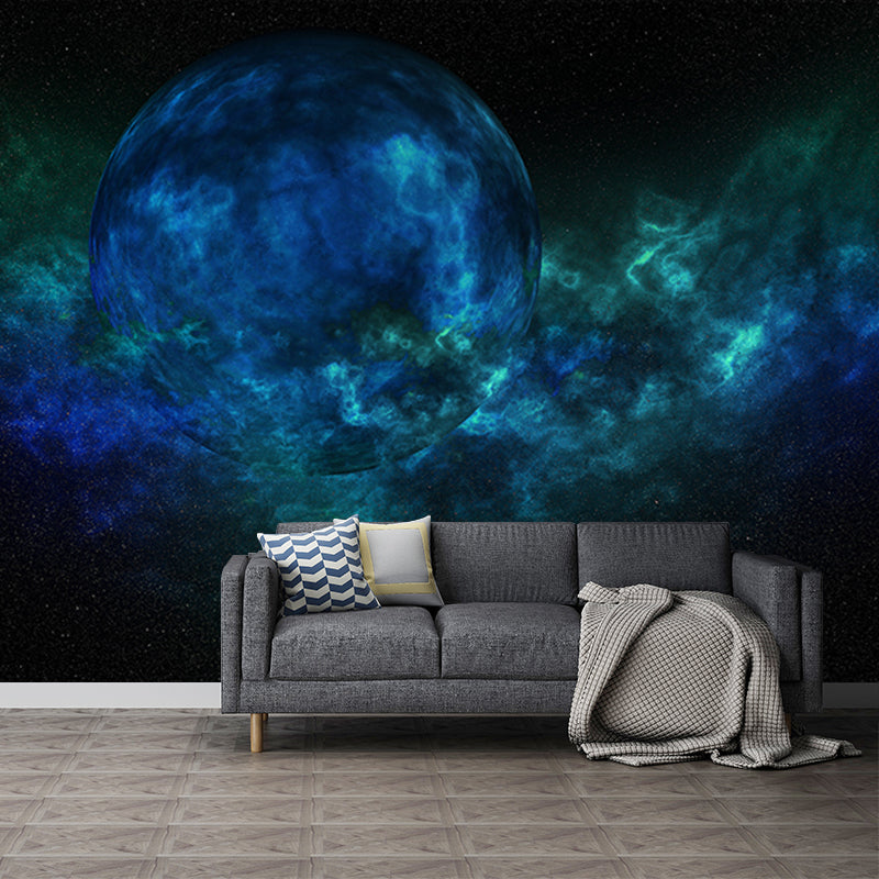 Environment Friendly Resistant Mural Wallpaper Universe Living Room Wall Mural