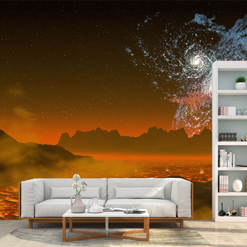 Universe Photography Stain Resistant Wall Mural Wallpaper Sitting Room Wall Mural