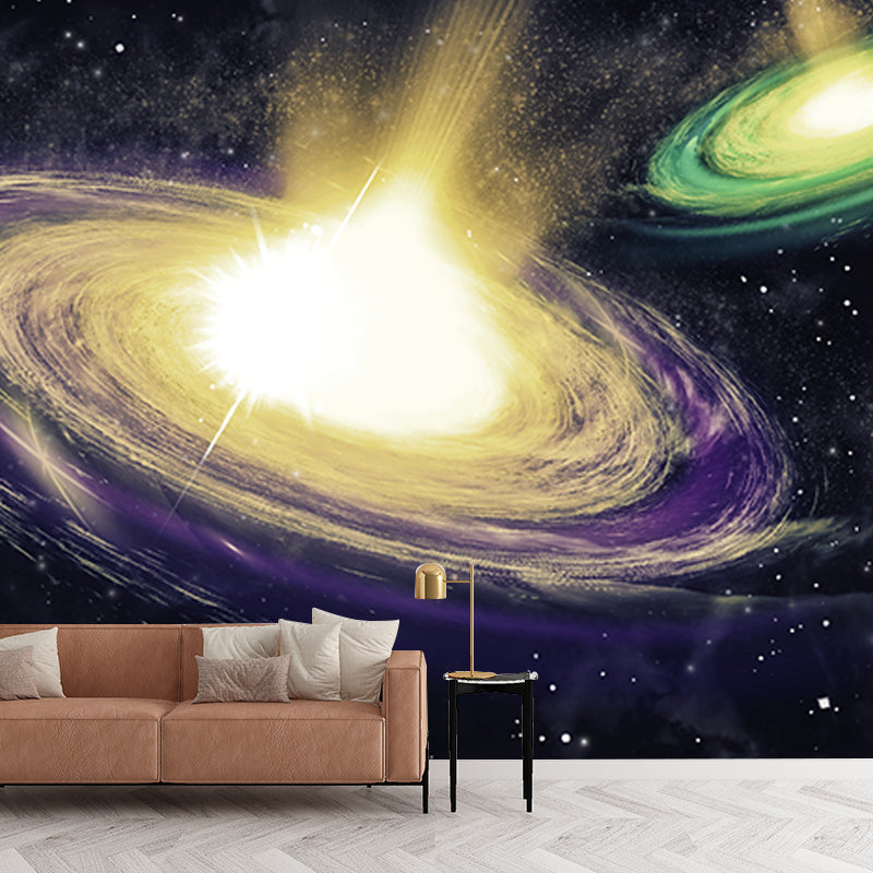 Universe Photography Stain Resistant Wall Mural Wallpaper Sitting Room Wall Mural