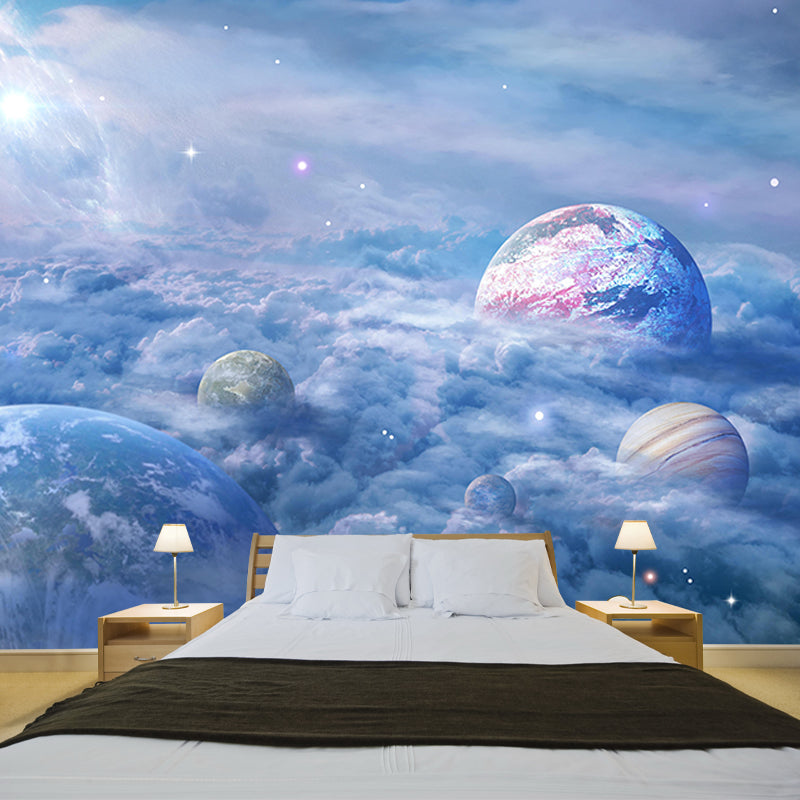 Photography Wall Mural Wallpaper Nebula Sitting Room Wall Mural