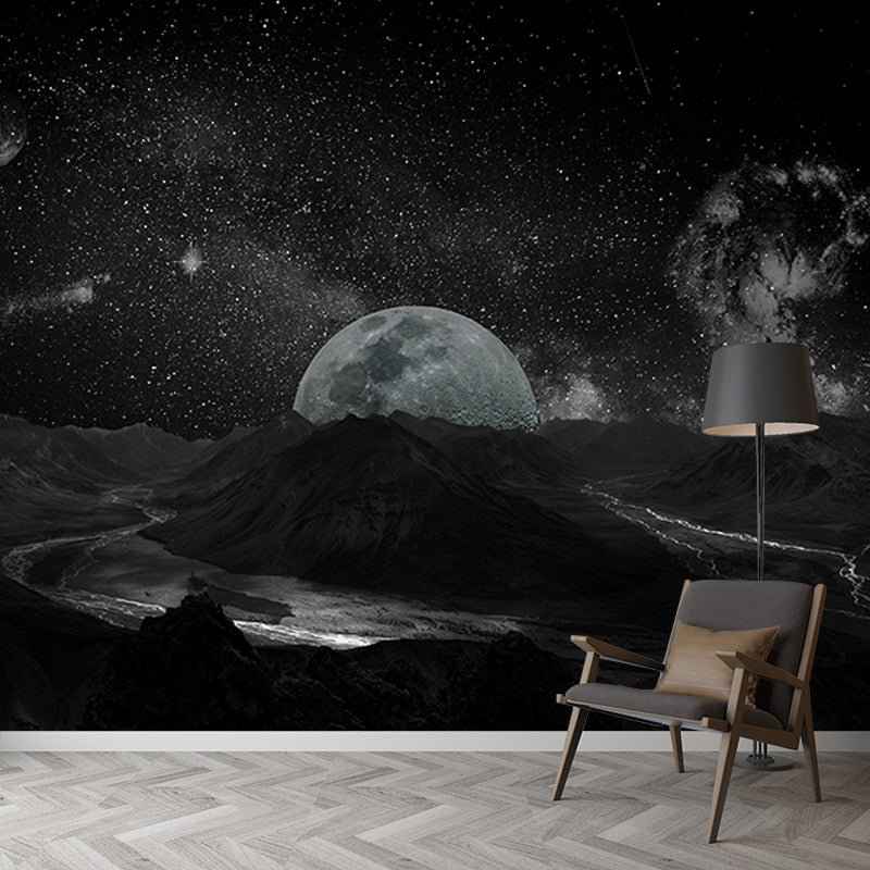 Modern Style Wall Mural Wallpaper Universe Living Room Wall Mural