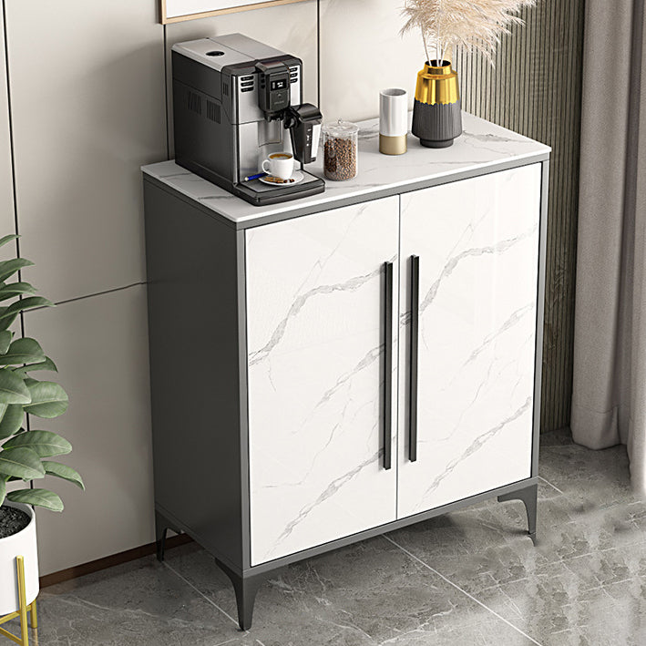 Stone Kitchen Sideboard Cabinet Modern Server Cabinet with Storage