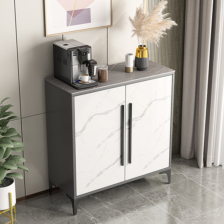 Stone Kitchen Sideboard Cabinet Modern Server Cabinet with Storage