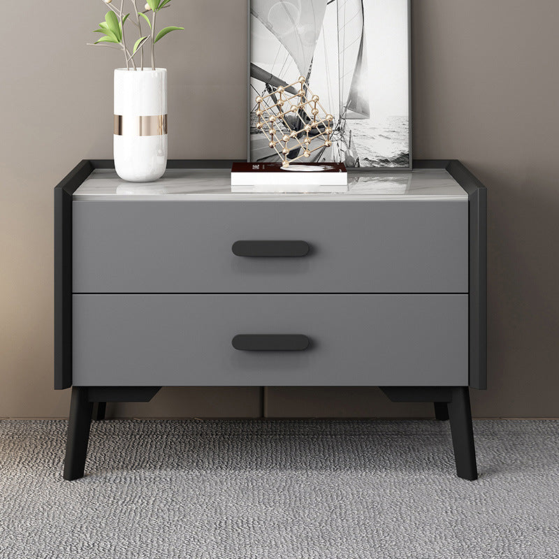 24" Wide Engineered Wood Sideboard Modern Stone Countertop Dining Buffet with Drawer