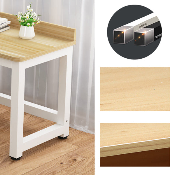 L-Shape Writing Desk Steel H-Shape Table Leg Desk with Shelf